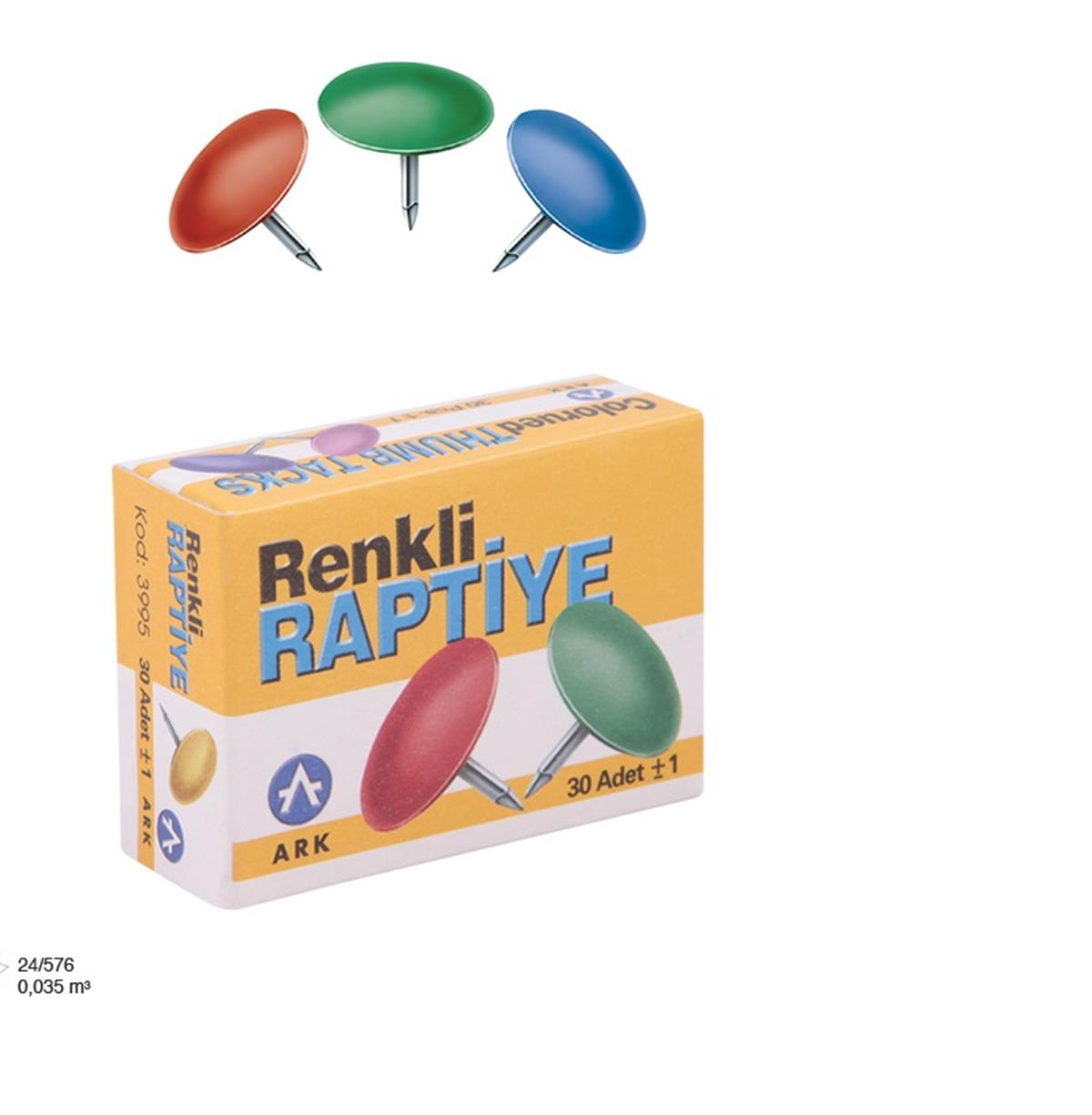 Ark 3995 Raptiye Renkli Karton Kutu