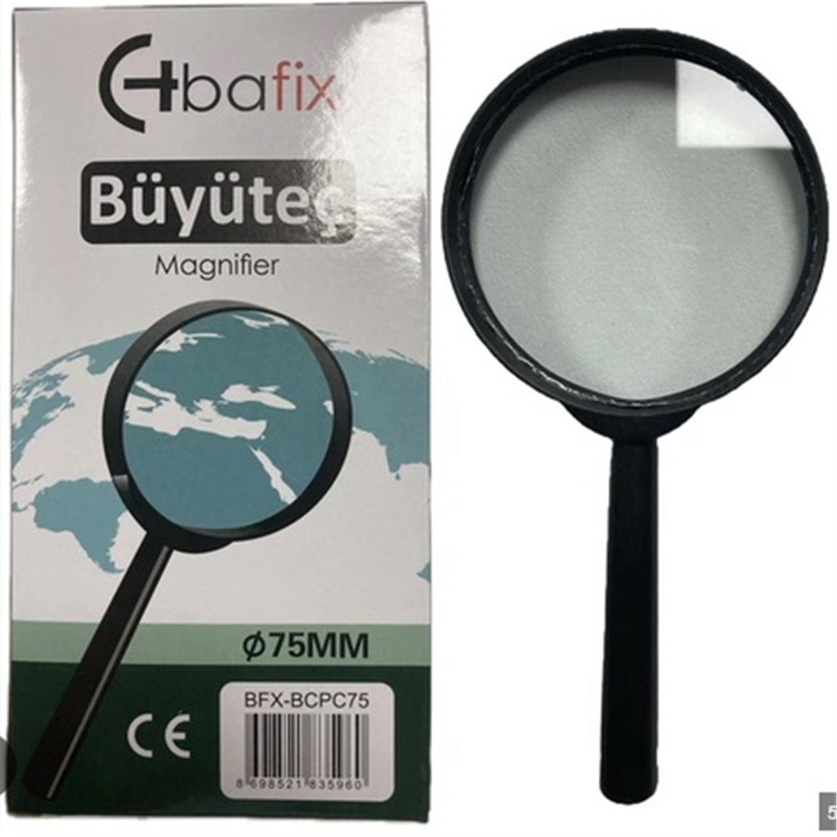 Bafix Büyüteç Cam Plastik Çerçeveli 75 MM BFX-BCPC75