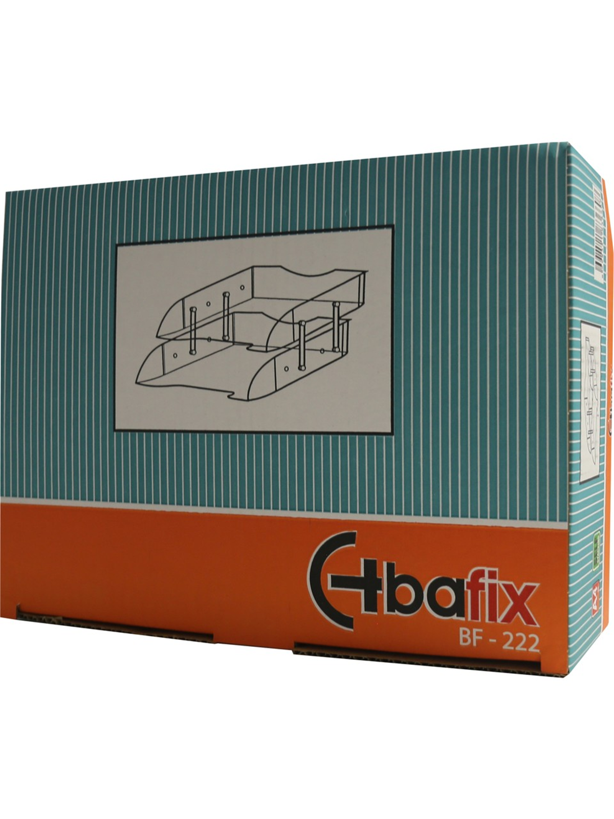 Bafix Evrak Rafı Hareketli Plastik 2 Lİ Şeffaf BFX 222