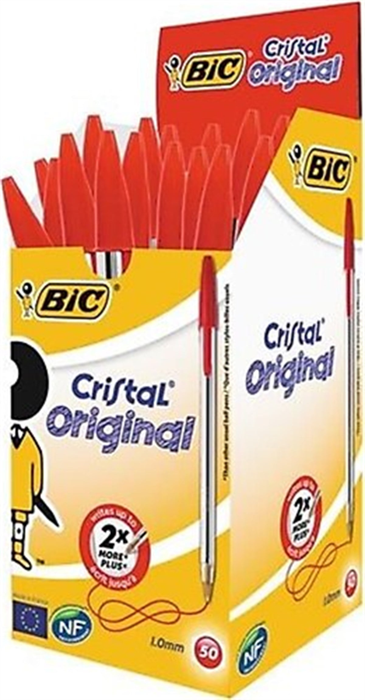 Bic 847899 Cristal Medium Tükenmez Kalem 1.0Mm Kirmizi Adet