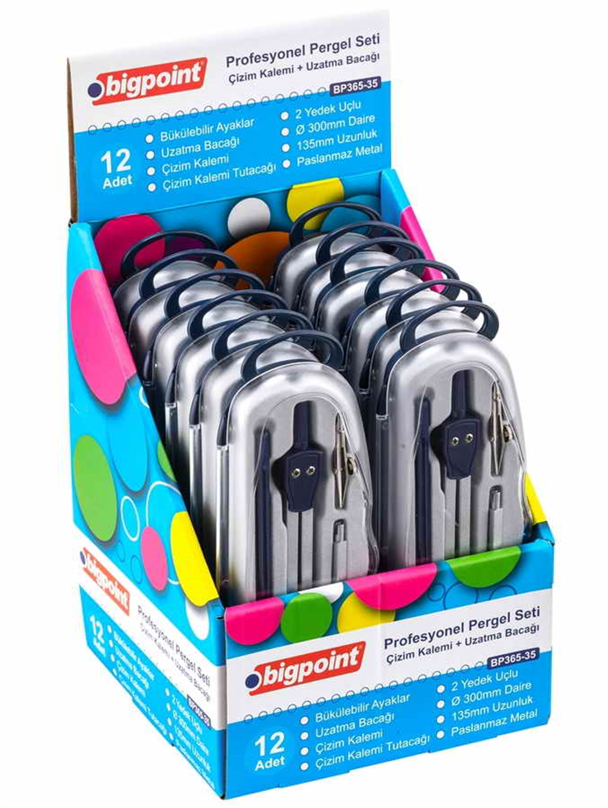 Bigpoint BP365-35 Metal Pergel Seti Çift Ayağı Bükülebilir 5'li Set