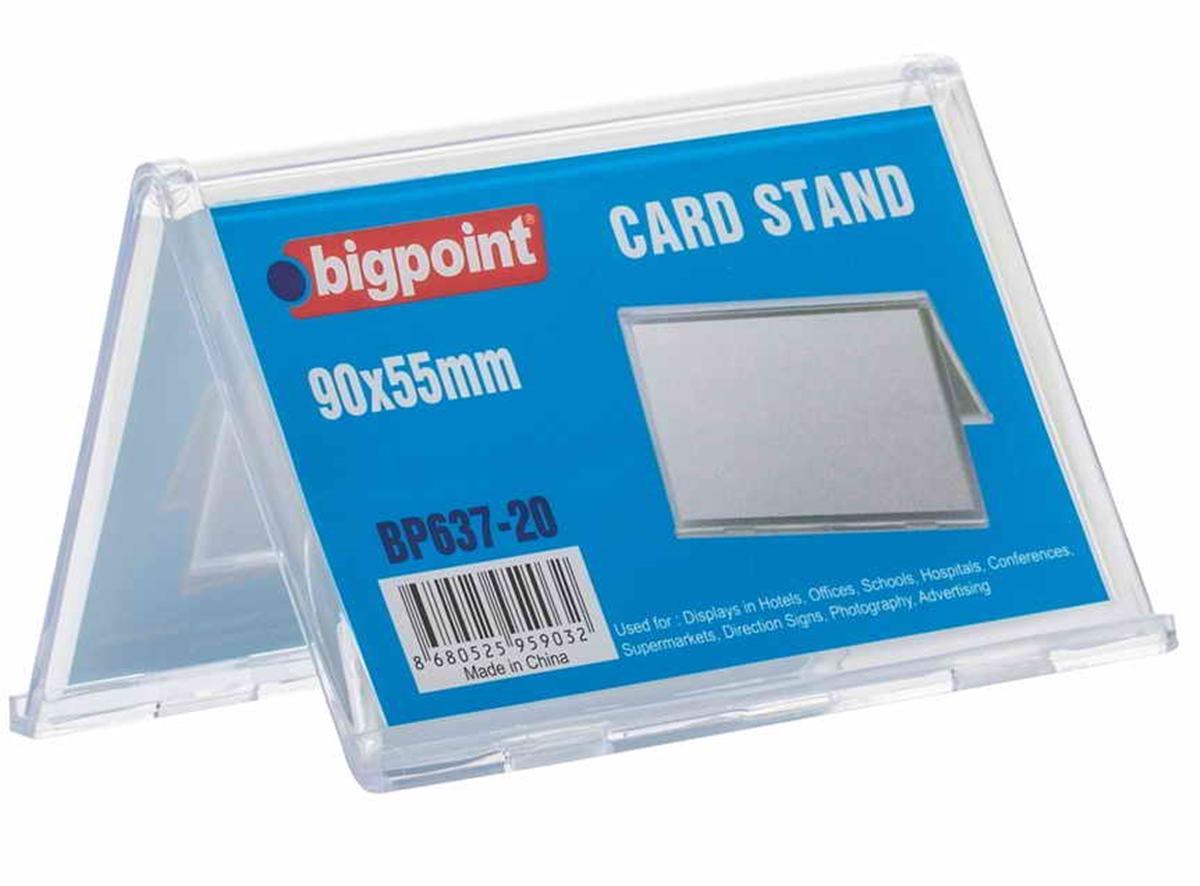 Bigpoint BP637-20 Kart Standı Çift Taraflı 90x55mm