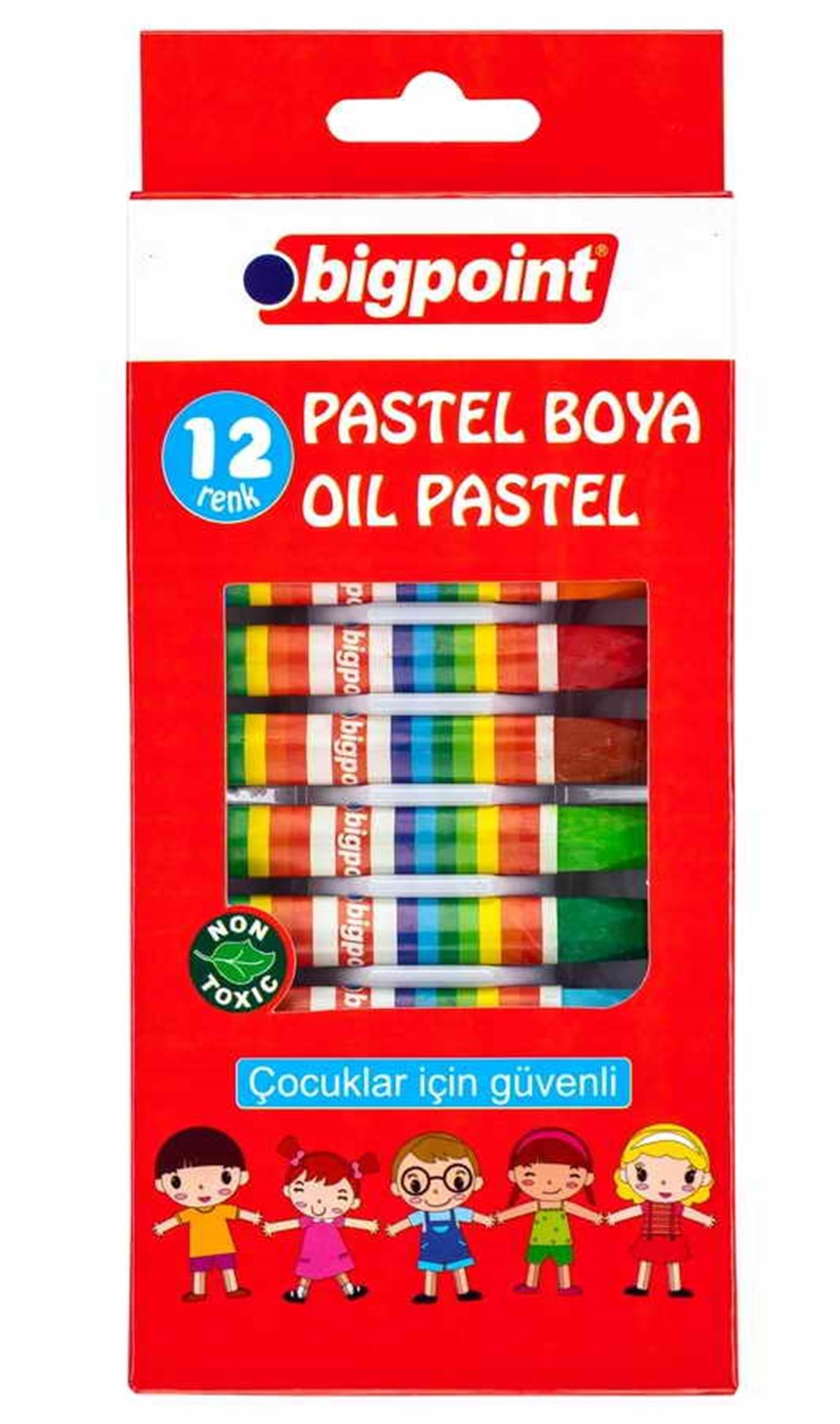 Bigpoint BP740-12 Pastel Boya 12Li Karton Kutu