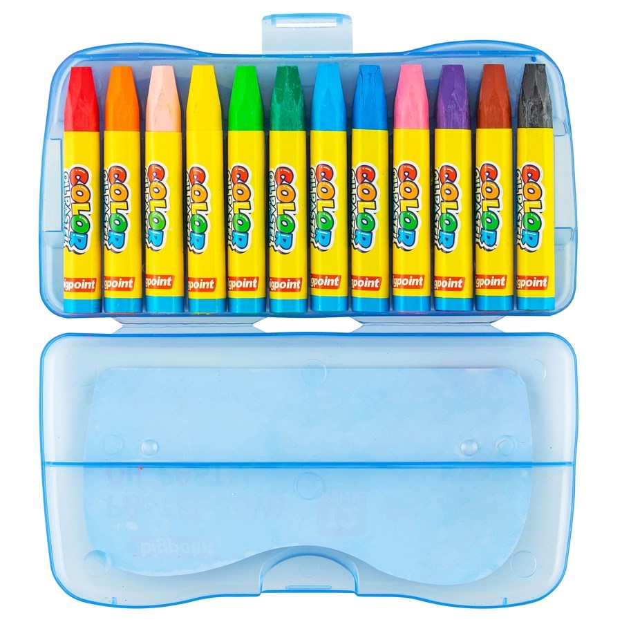 Bigpoint BP741-12M Pastel Boya Çantalı 12Li Mavi