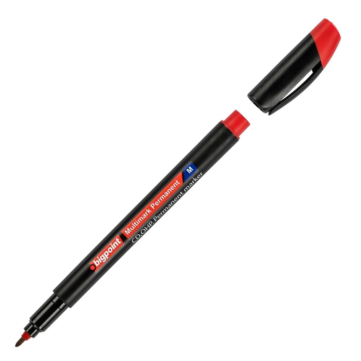 Bigpoint BP918-25 OHP Permanent (Asetat) Kalem M Kırmızı