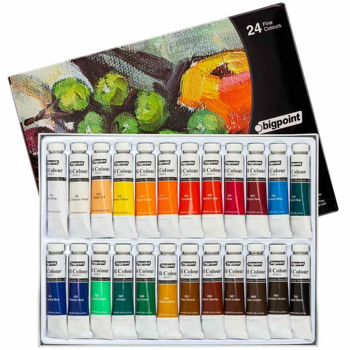 Bigpoint BPPO-2412 Yağlı Boya Seti 12 ml Tüp x 24 Renk