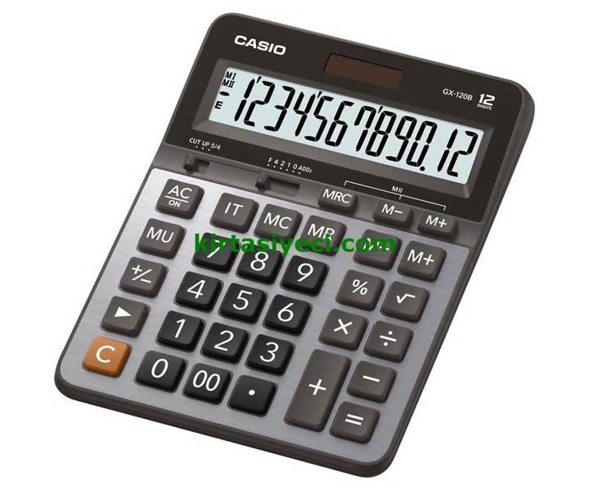 Casio Gx-120B-W-Dc(Cn) 12 Hane Hesap Makinesi