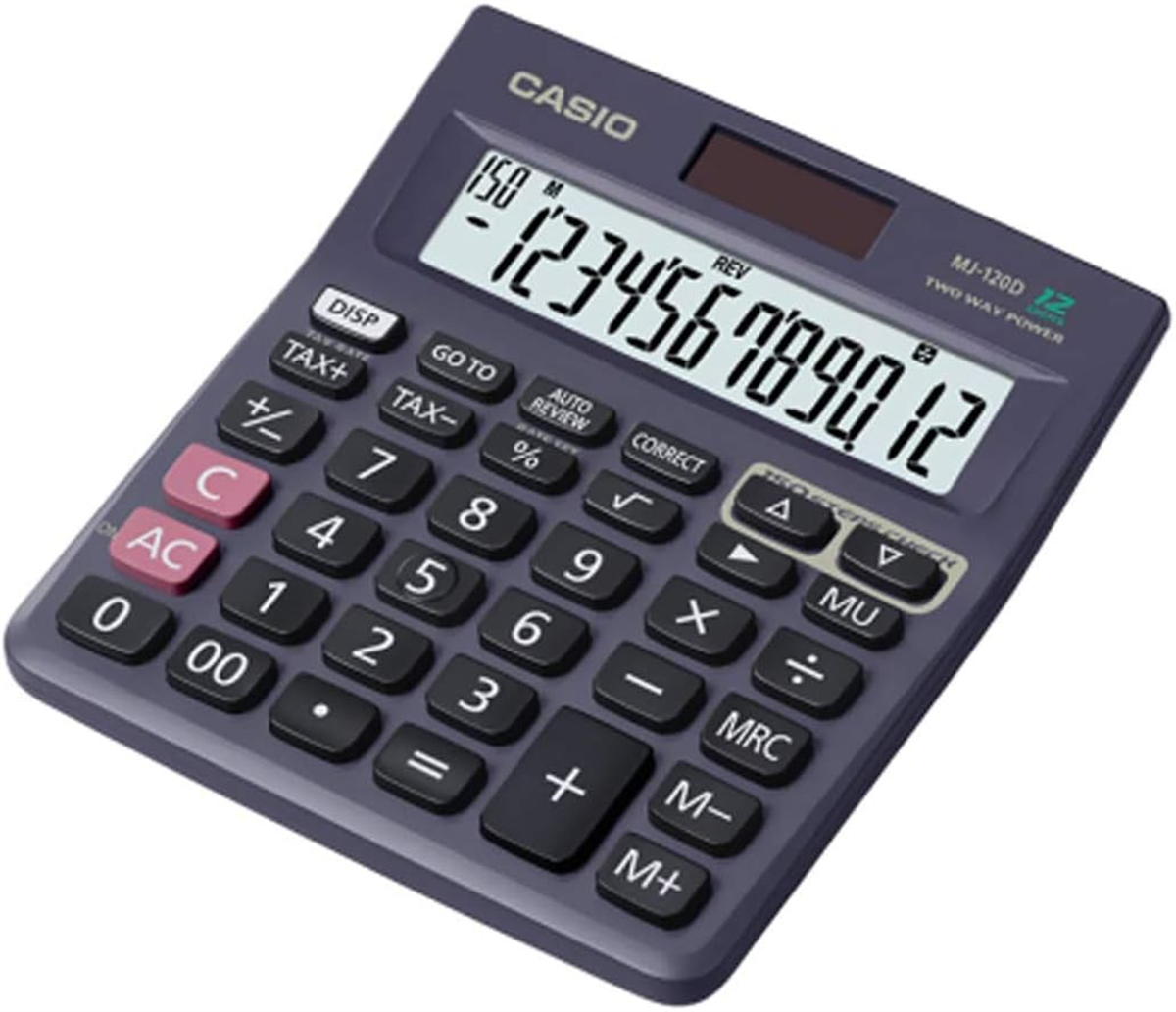 Casio Mj-120Dplus 12 Hane Islem Kontrollü Masa Üstü Hesap Makinesi