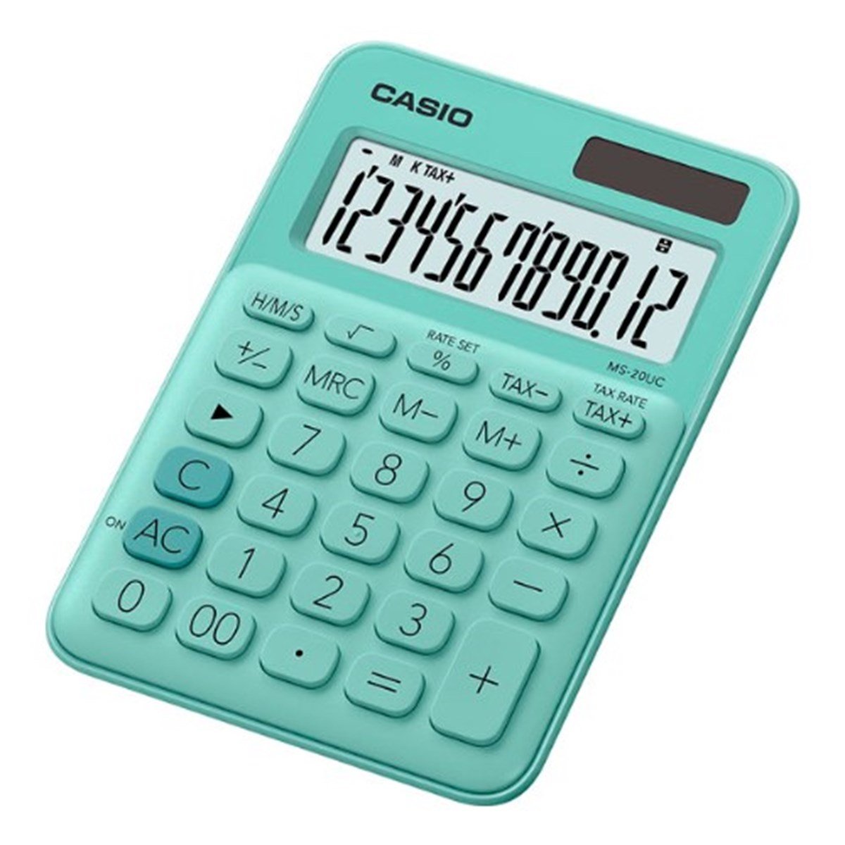 Casio Ms-20Uc-Gn Renkli Masa Tipi Hesap Makinesi 12 Hane
