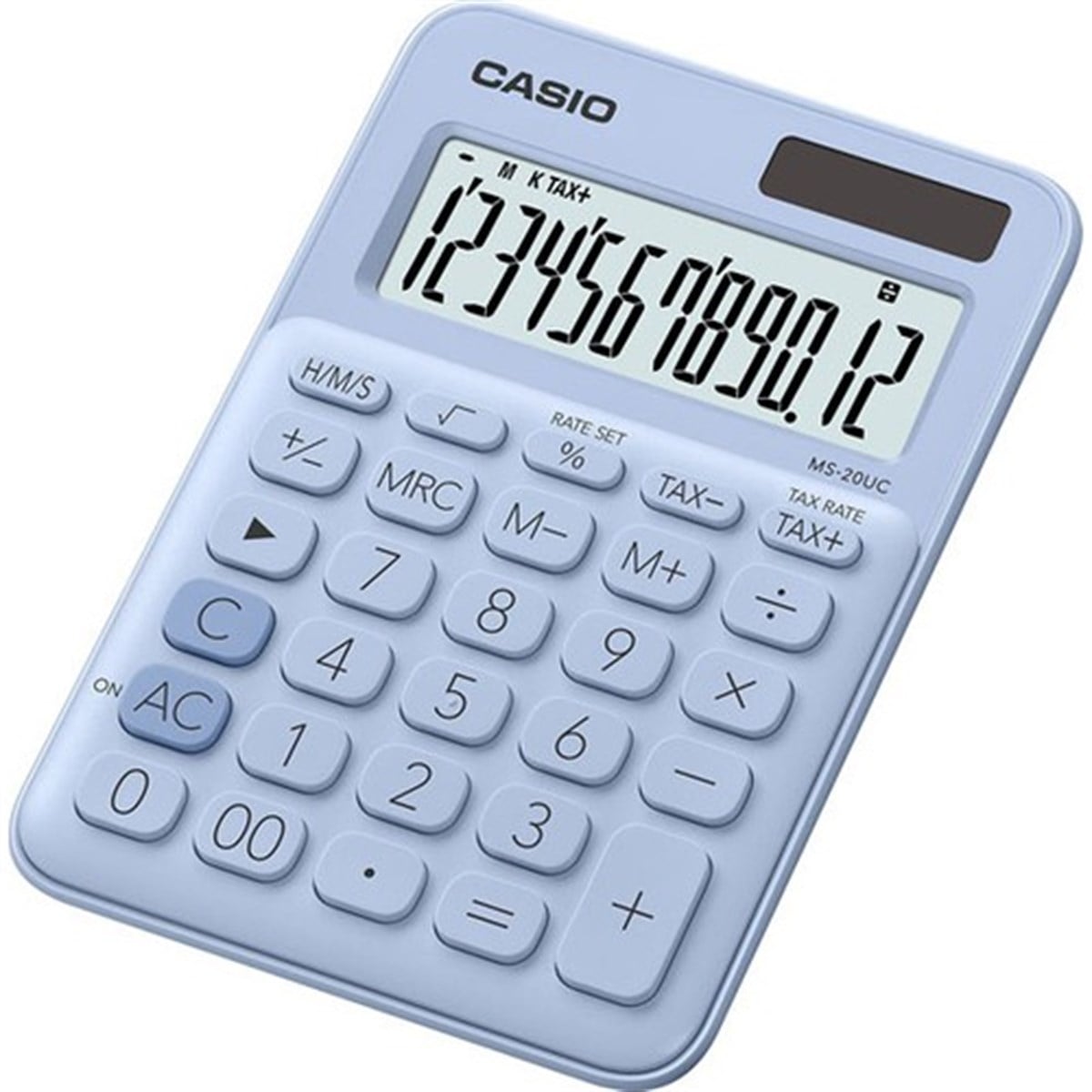 Casio Ms-20Uc-Lb Renkli Masa Tipi Hesap Makinesi 12 Hane