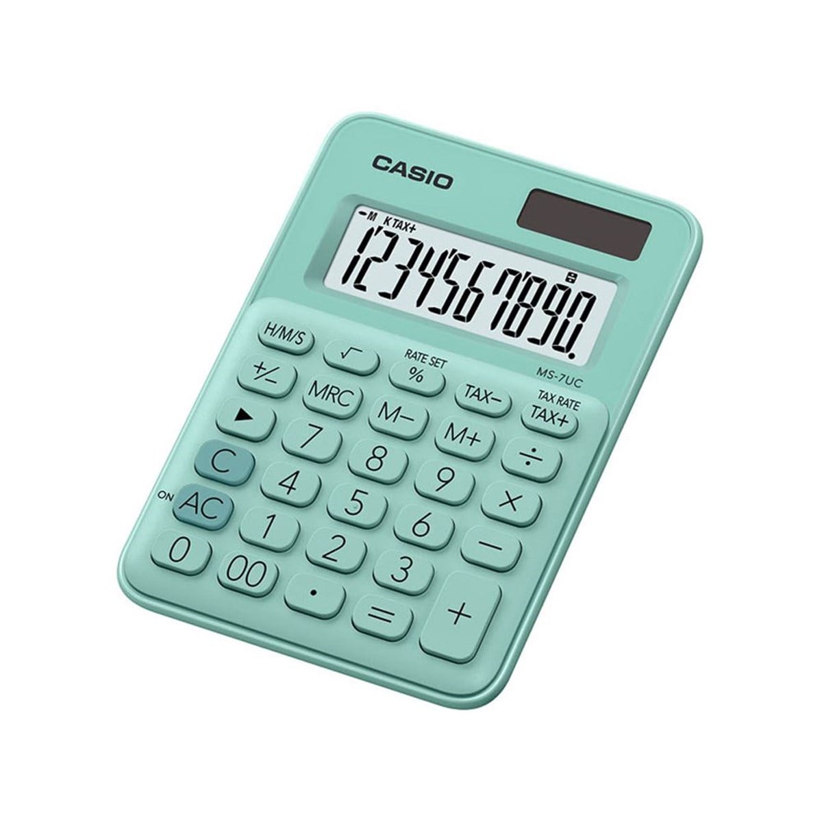 Casio Ms-7Uc-Gn Renkli Masa Tipi 10 Hane Hesap Makinesi