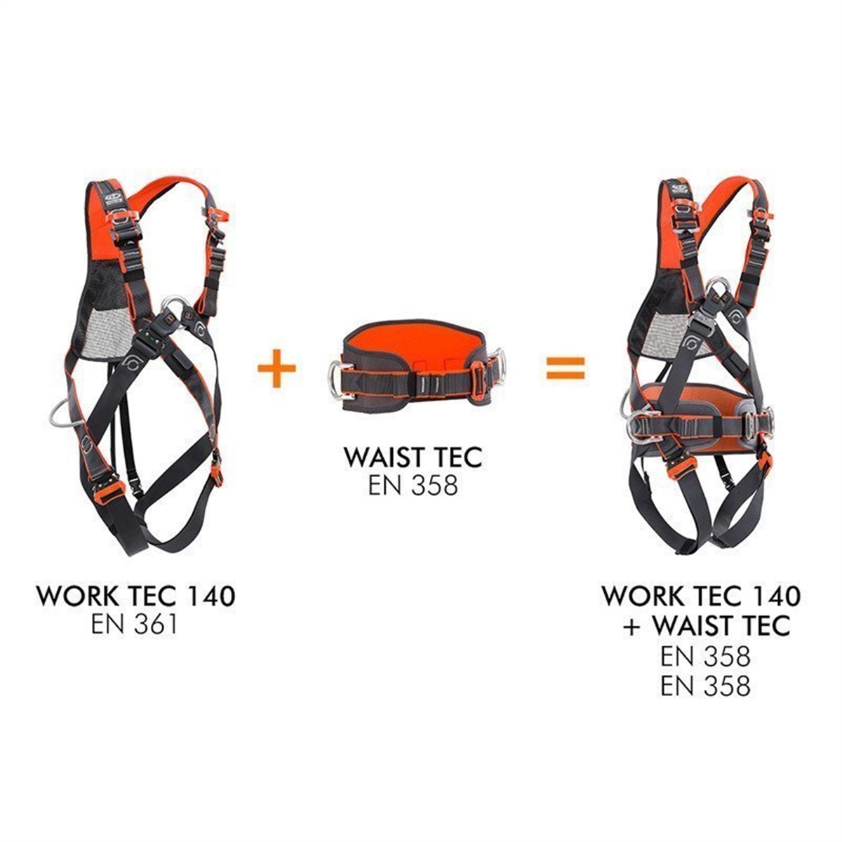 Climbing Technology 17.1.Ct.7H165De01Ct0 Std Ct Work Tec 140 Harness L-Xl