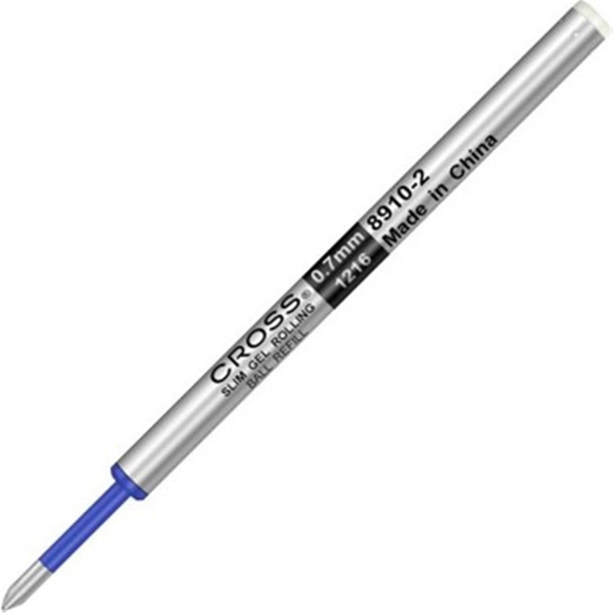 Cross 8910-2 Slim Roller Için Ince Jel Roller Refill Mavi Adet 
