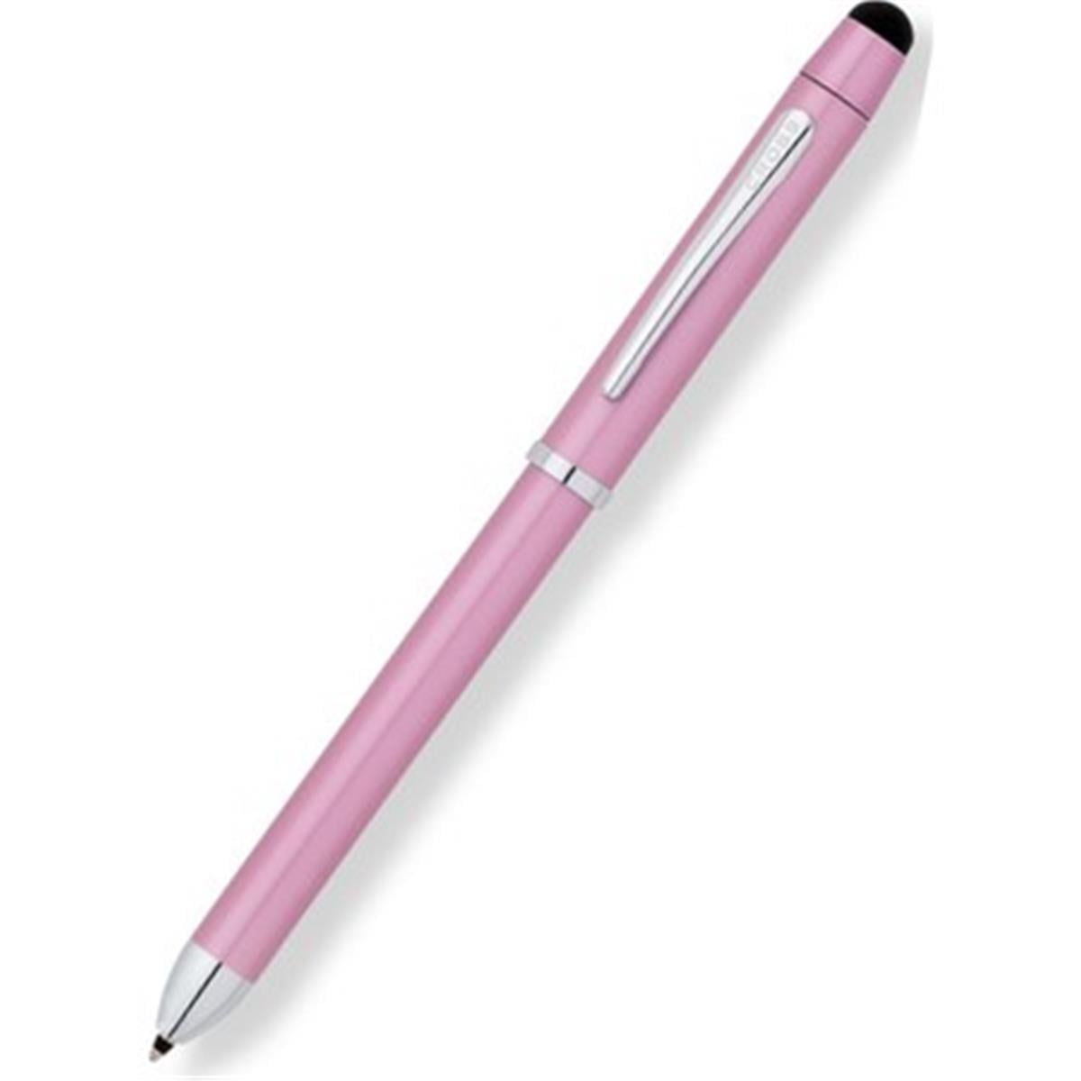 Cross At0090-6Tech3 Multifonksiyon Tükenmez Kalem-Versatil-Stylus Pembe-Krom