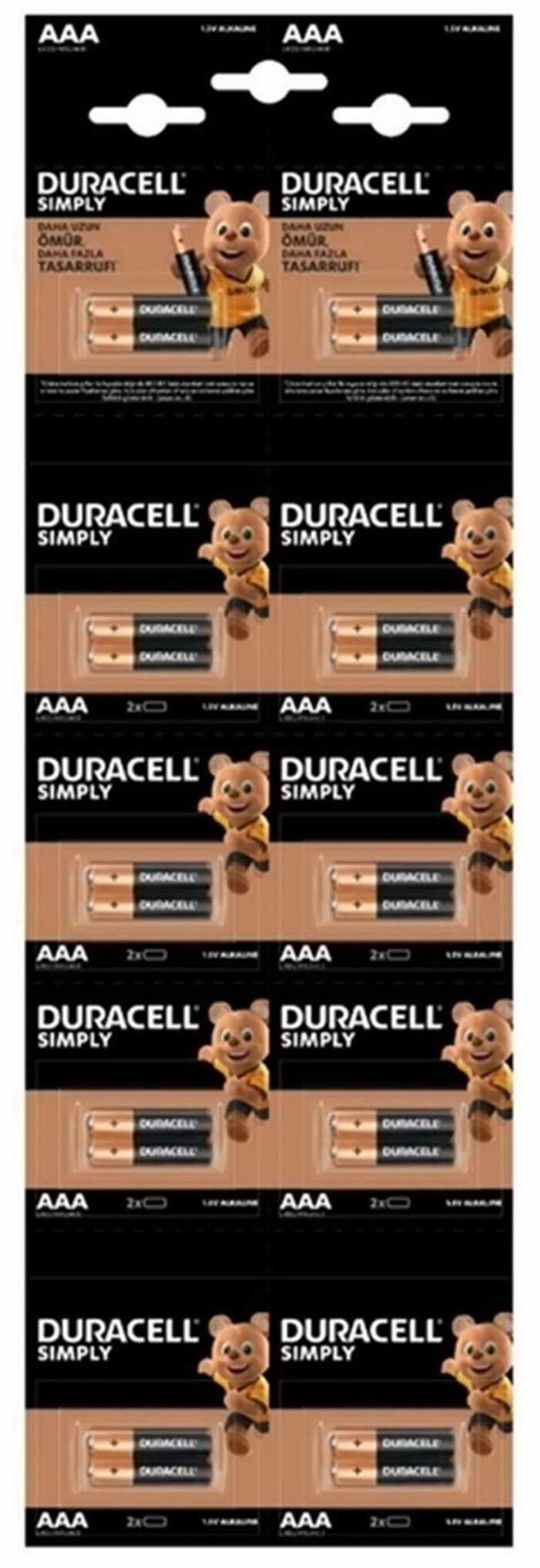 Duracell Aaa Kalem Pil Kartela 2 Li
