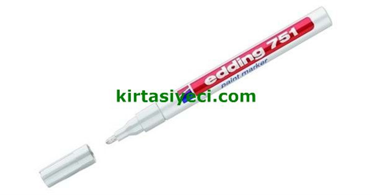 Edding E-751 Boya Dekor Markörü Beyaz Adet 