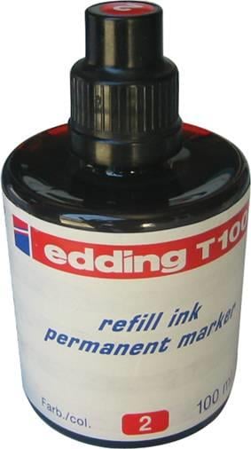 Edding E-T100 Permanent Mürekkebi 100Ml Kirmizi