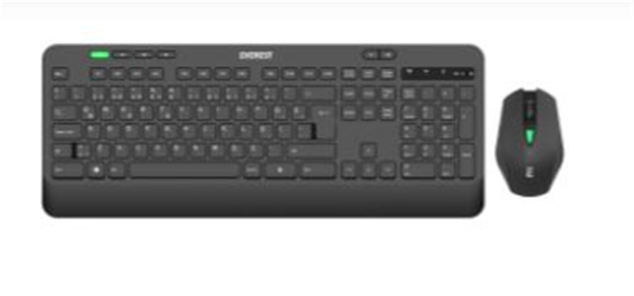 Everest KM-2620 Siyah Usb Sessiz Switch İnce Kablosuz Q Multimedia Klavye + Mouse Set