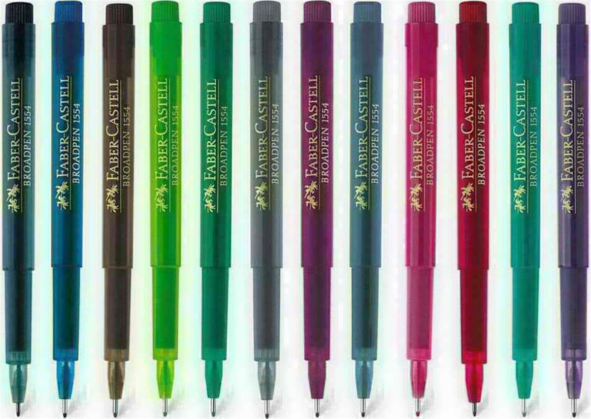 Faber Castell 5020155428 1554 0.8Mm Broadpen Keçe Uçlu Kalem Pembe Adet