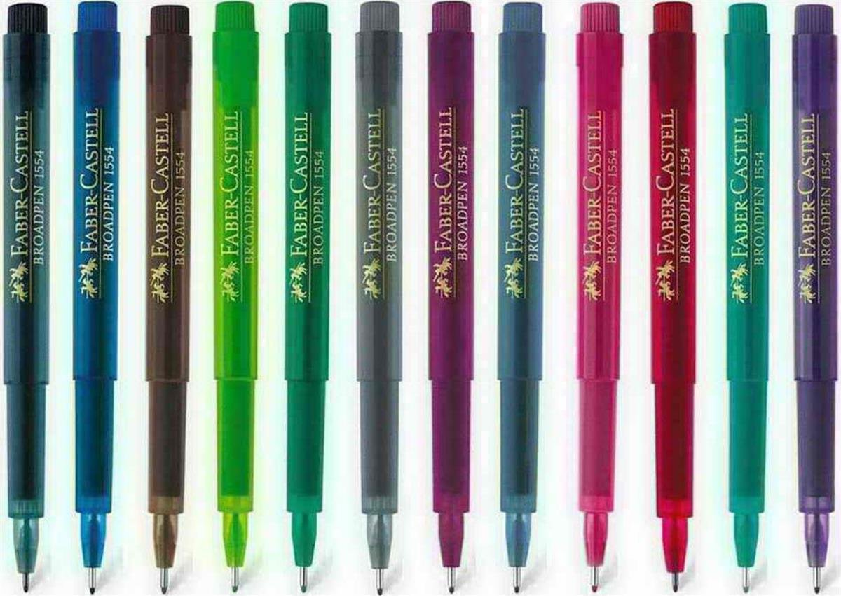 Faber Castell 5020155436 1554 0.8Mm Broadpen Kece Uçlu Kalem Mor Adet