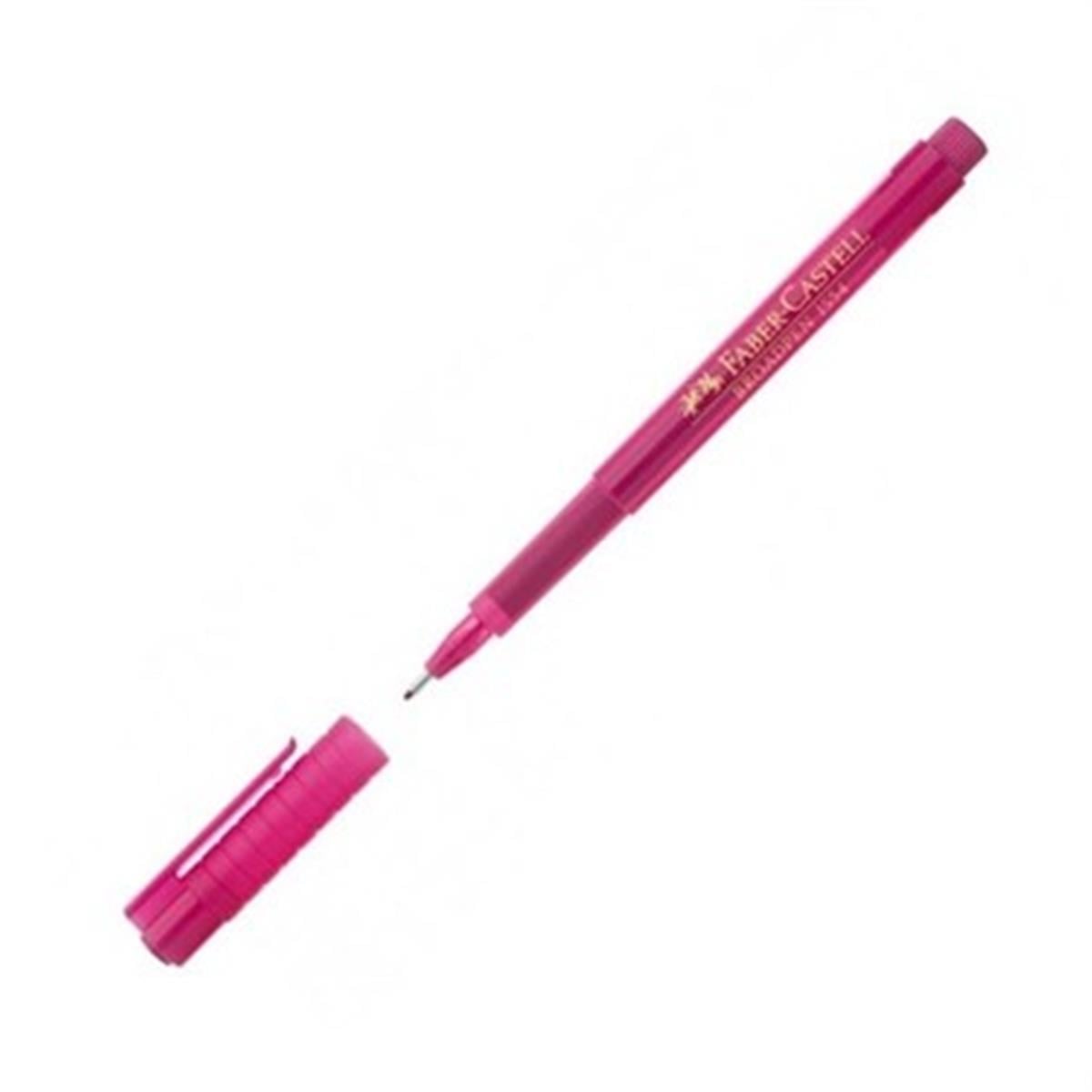 Faber Castell 5020155437 1554 0,8Mm Broadpen Keçe Uçlu Kalem Magenta Renk Adet