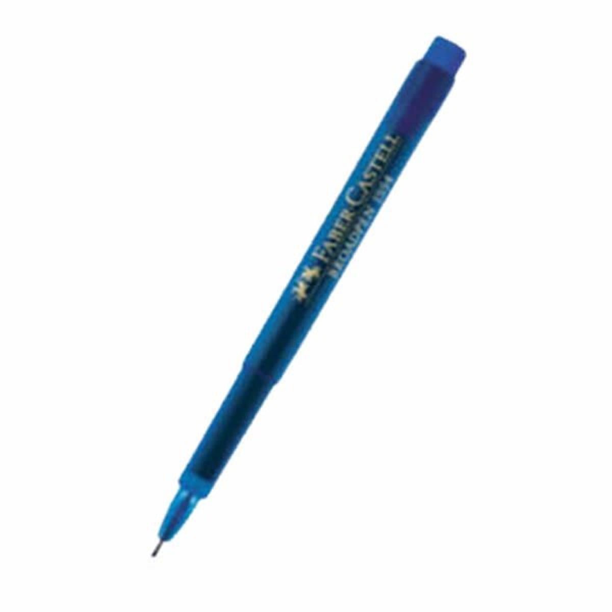 Faber Castell 5020155451 1554 0.8Mm Broadpen Keçe Uçlu Kalem Mavi Adet
