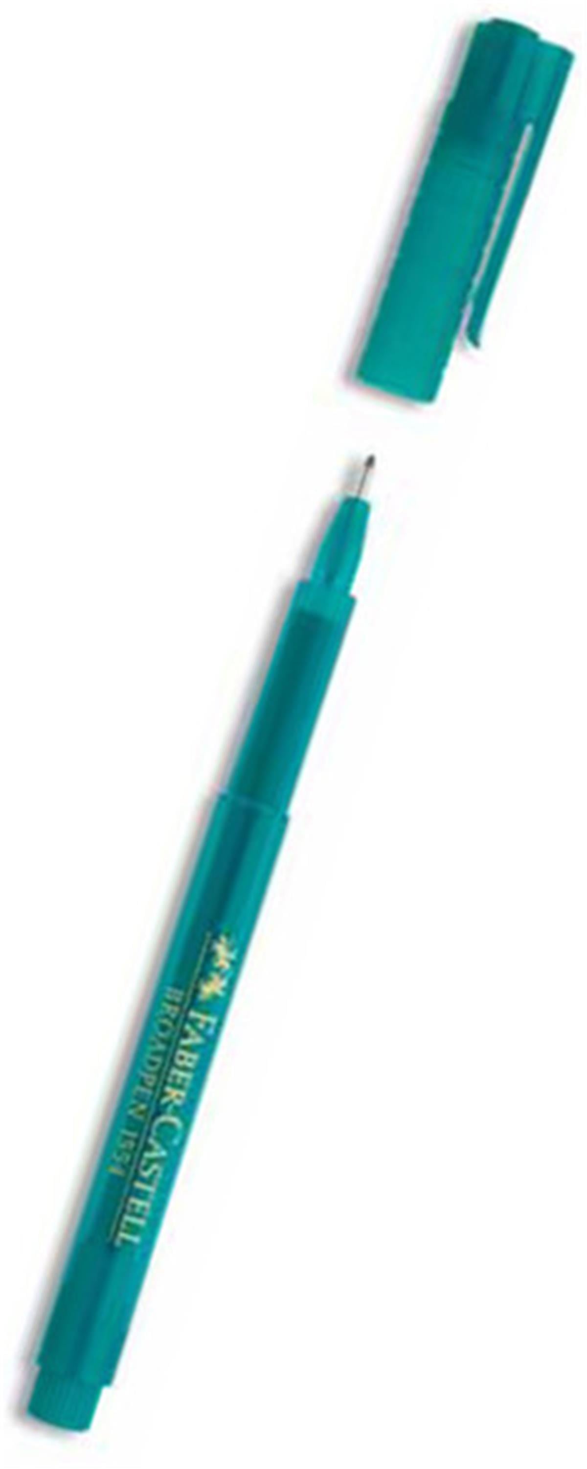 Faber Castell 5020155456 1554 0.8Mm Broadpen Keçe Uçlu Kalem Turkuaz Adet