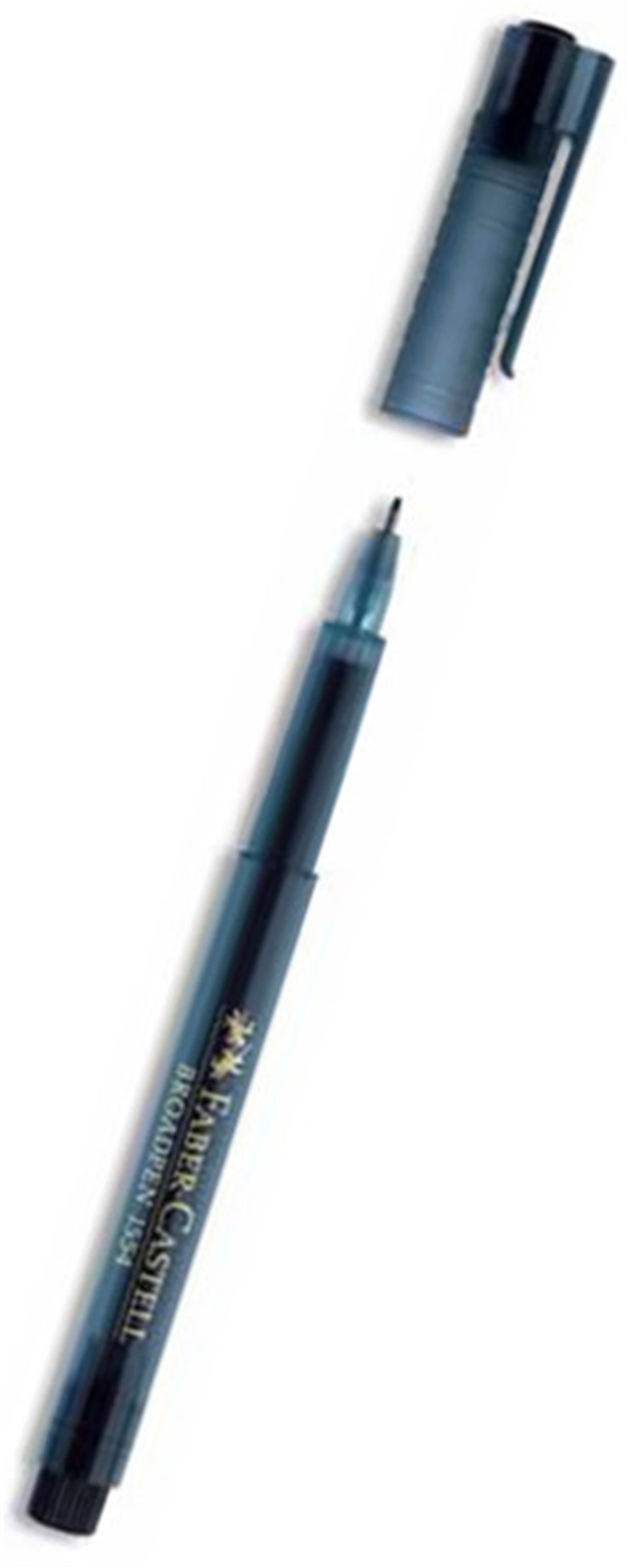 Faber Castell 5020155499 1554 0.8Mm Broadpen Kece Uçlu Kalem Siyah Adet