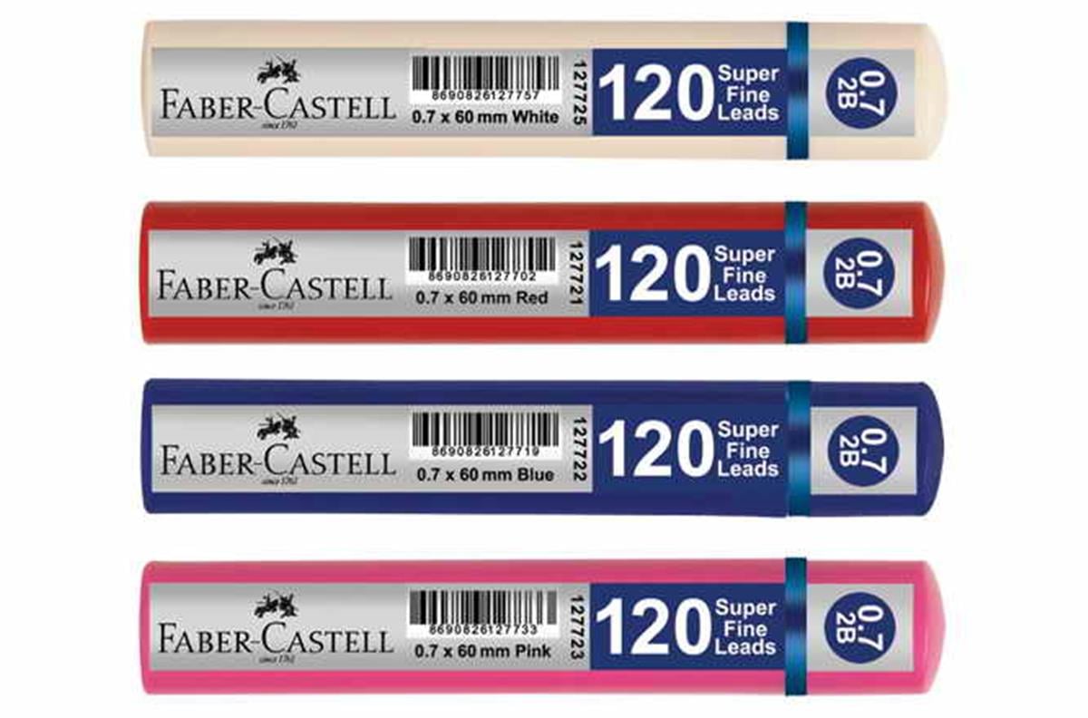 Faber Castell 5090127724 Grip Min 0.7 2B 60Mm 120 Li Açik Mavi Tüp