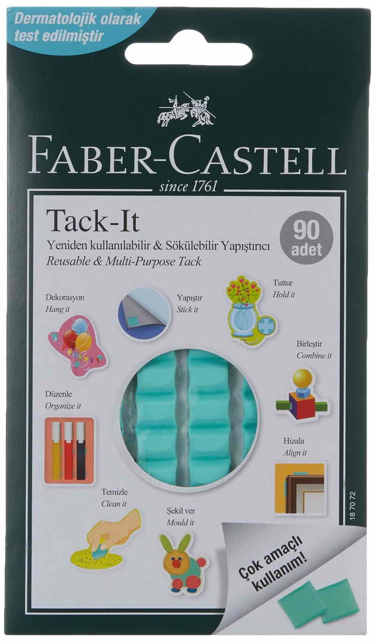 Faber Castell 5130187091 Tack-It Yesil 50Gr