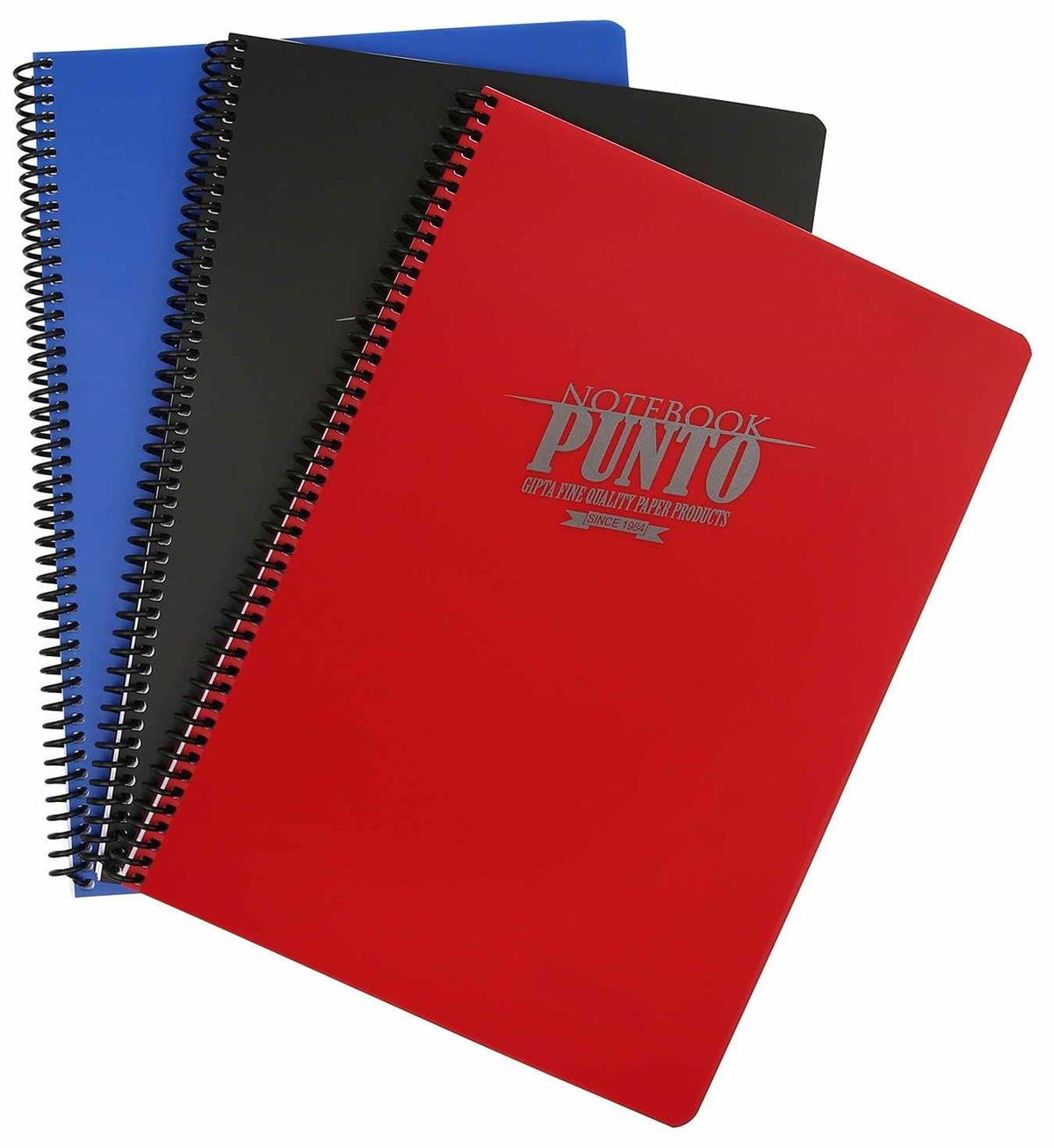 Gıpta 3-6538000-2011 Spiralli A4 Defter Punto Plastik Kapak Çizgili 120 Yaprak 