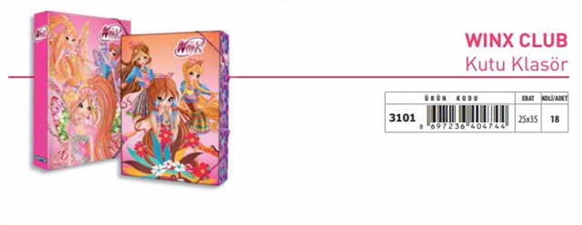 Gipta 3101 Mix Winx Kutu Klasör 