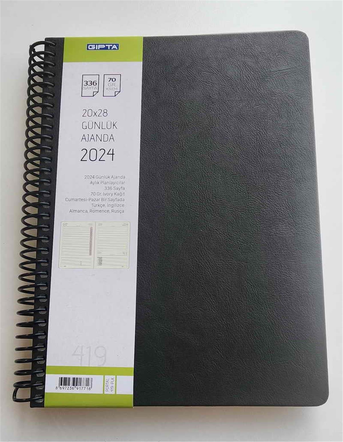 Gıpta 419-Plk Portal Ajanda Günlük 20x28 2024