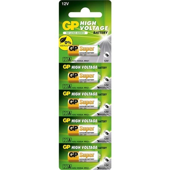 Gp 23A 12V Alkalin Ince Çakmak Pili Adet