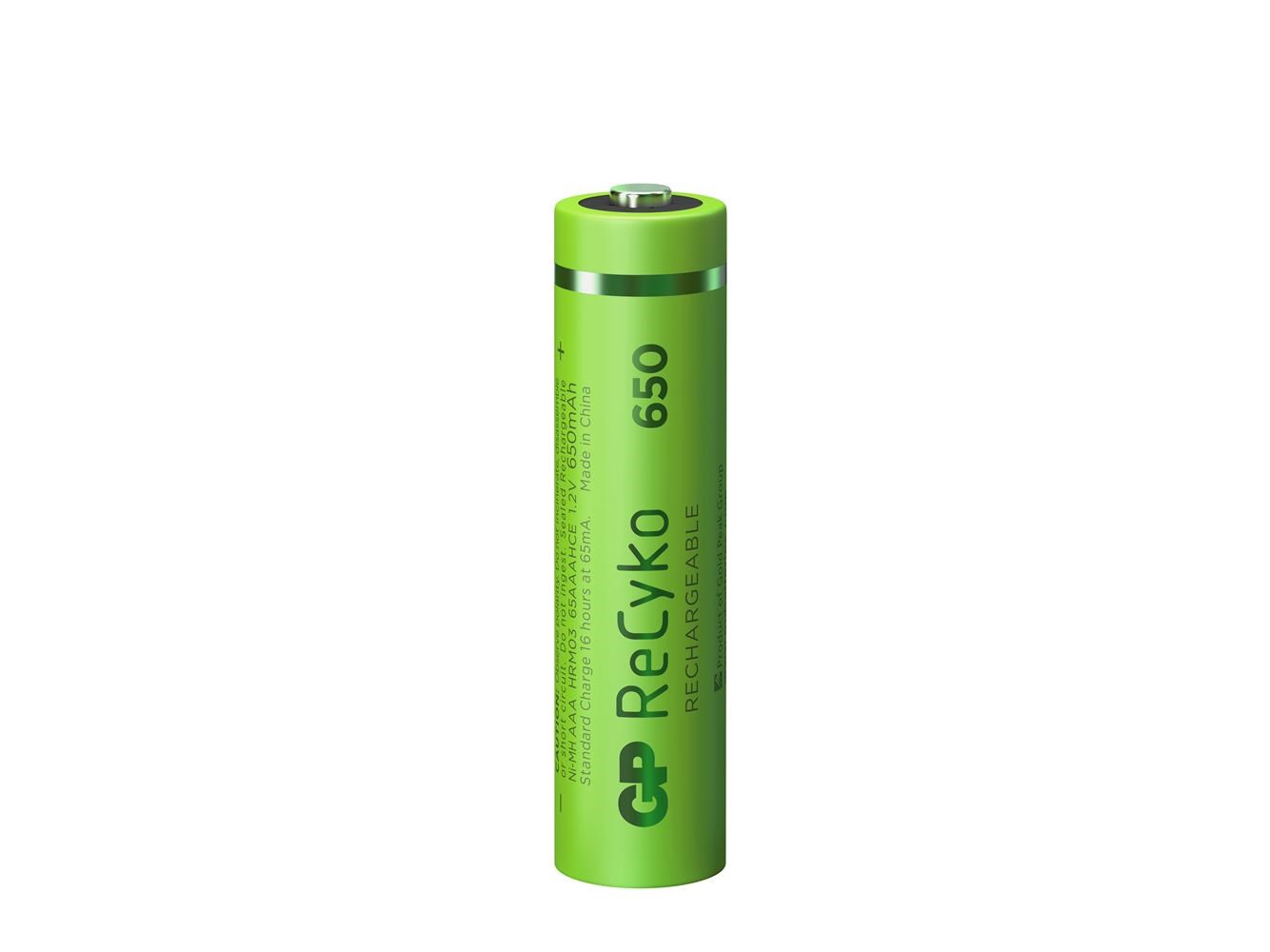 GP AAA 650 mAh Şarjlı Recharge İnce Kalem Pil 4'lü Paket GP65AAAHVC-2TLB4