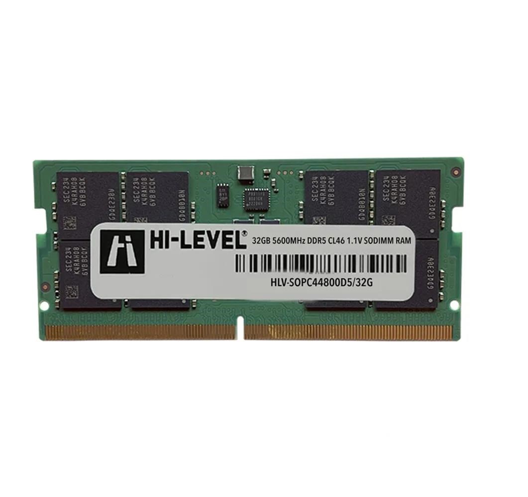 Hi-Level 32GB DDR5 5600MHz CL46 HLV-SOPC44800D5-32G Sodimm Notebook Ram