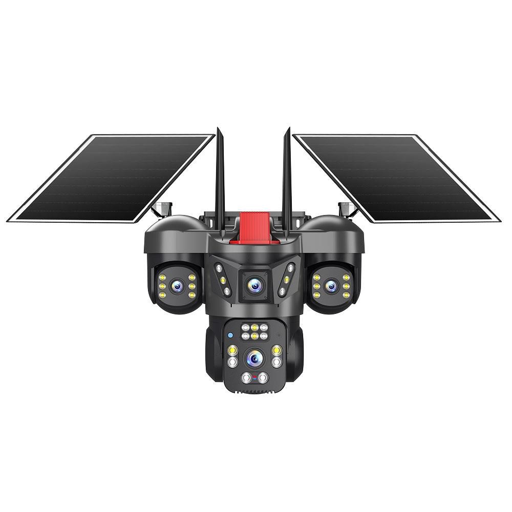 Joysee SW4 12Mp AOR 2x3.6mm 2x2.8mm 2 Solar+Wifi Dört Kamera 22IR+12Led PTZ