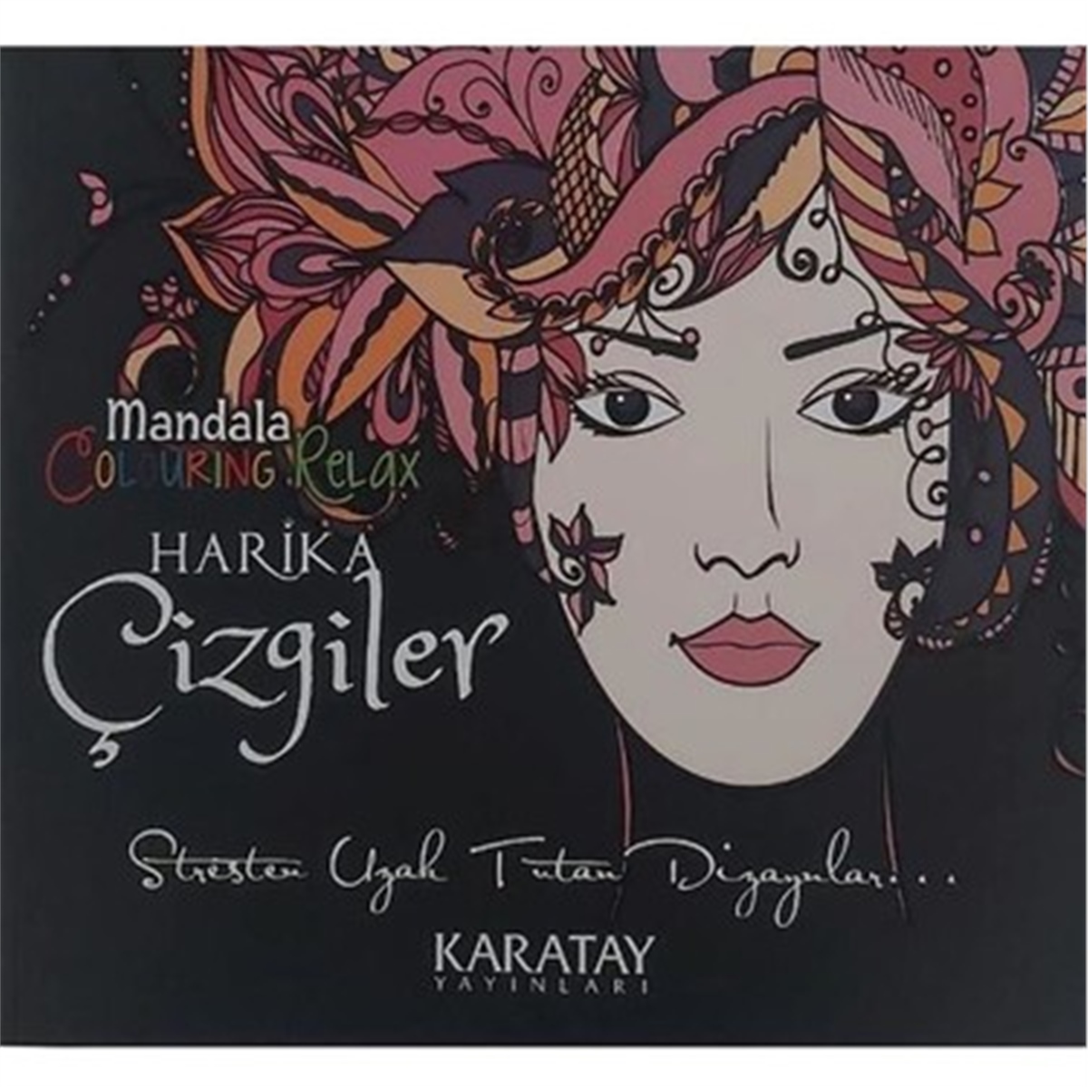 Karatay 4E Boyama Kitabı Harika Çizgiler Mandala 