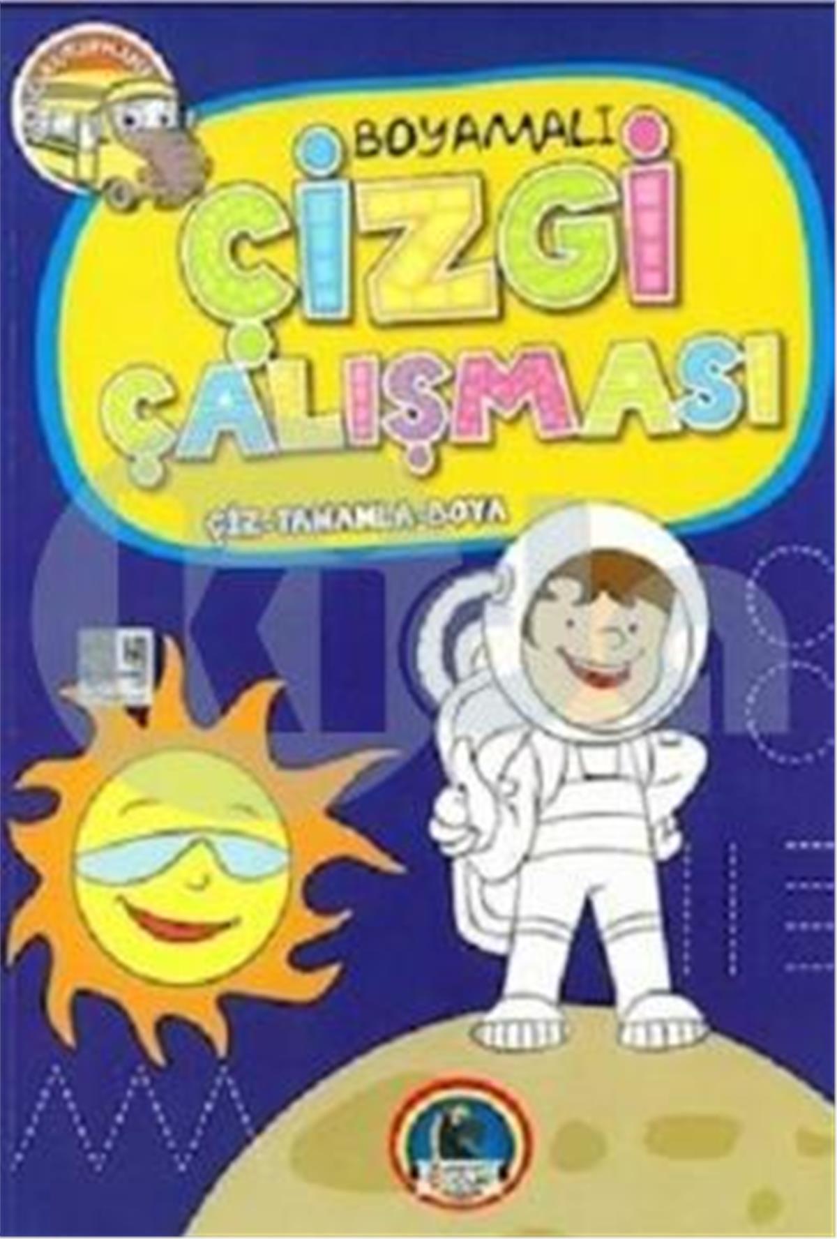 Karatay 4E Boyama Kitabı Kalın Çizgi Çalışması-1 128 Sayfa 153-08-4299