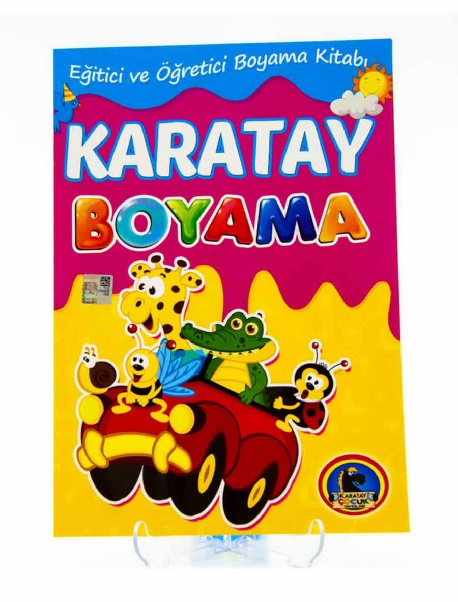 Karatay 4E Boyama Kitabı Şekilli 48 Sayfa