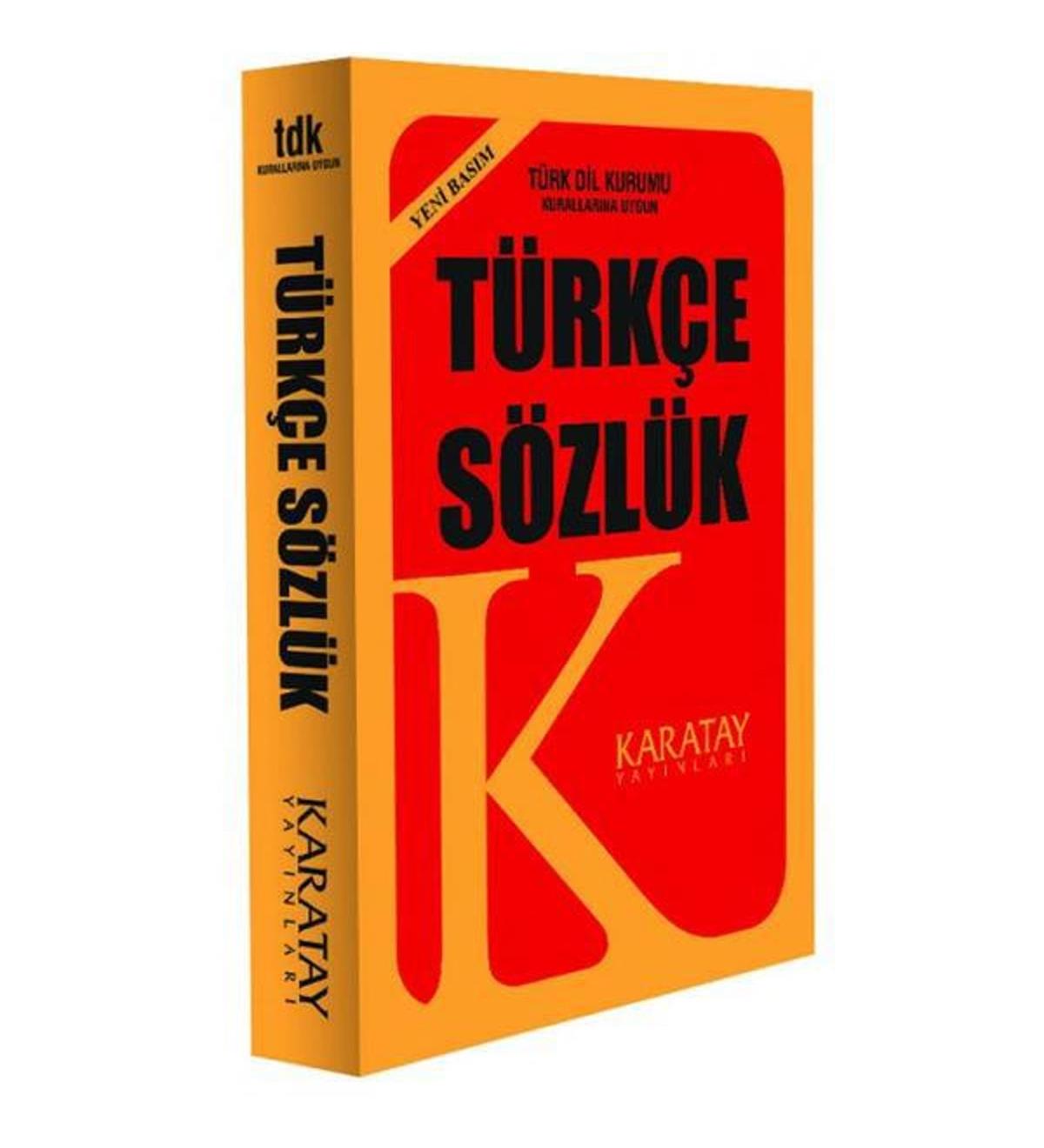 Karatay 4E Sözlük Türkçe Plastik Kapak 1.Hamur Sarı 