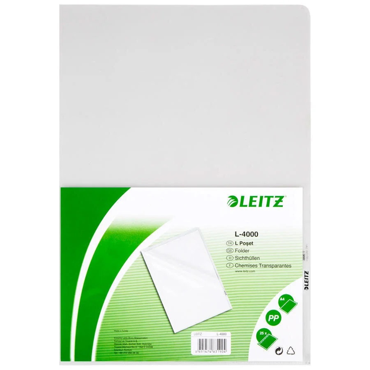 Leitz 4000 L Poset Dosya 100Lü Paket