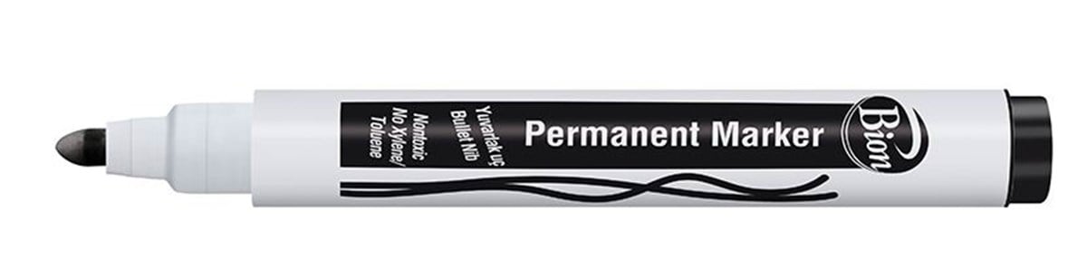 Mas 9177 Bion Permanent Marker Kesik Uç Siyah Adet 