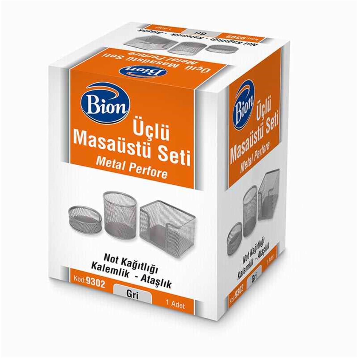 Mas 9302 Bion Perfore 3Lü Set Gri 