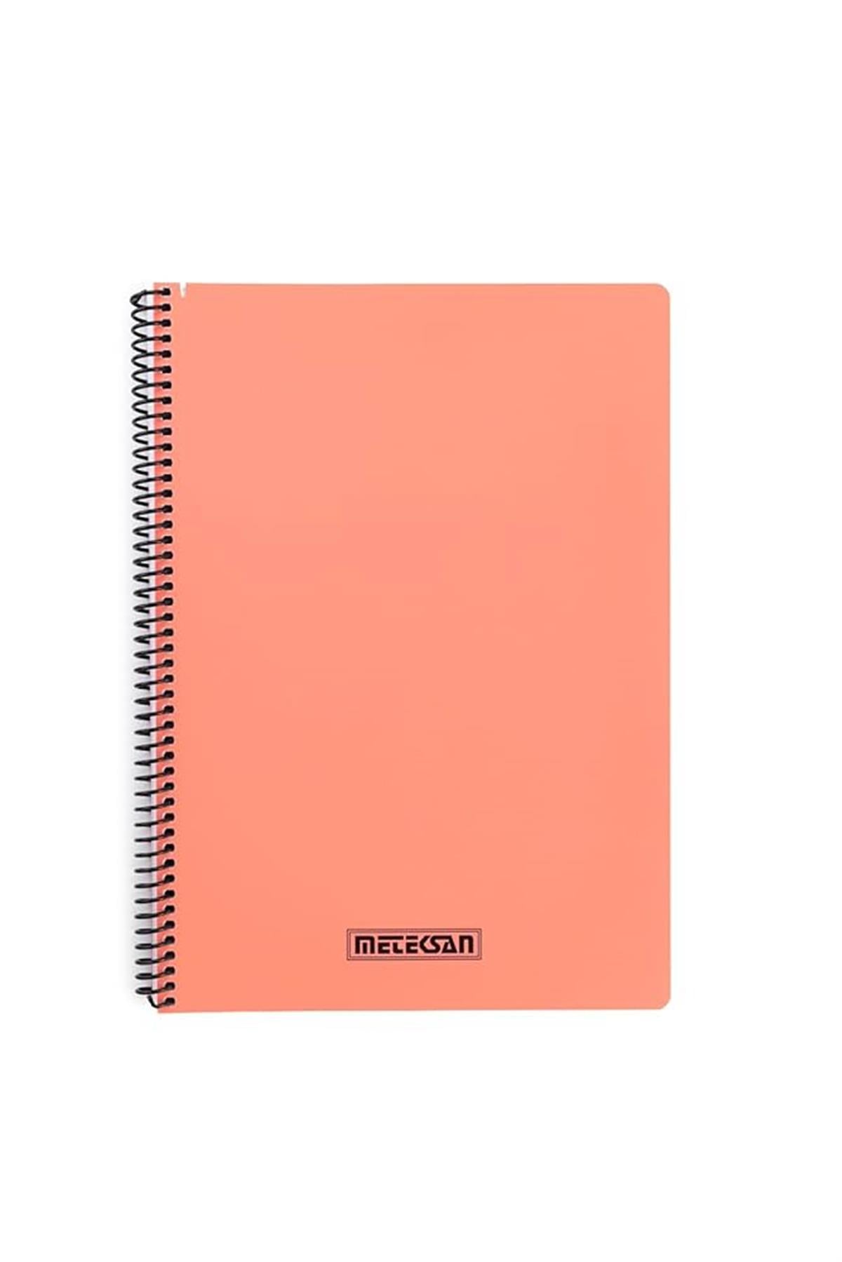 Meteksan Karina Neon Spiralli A4 Defter Kareli 100 Yaprak Turuncu