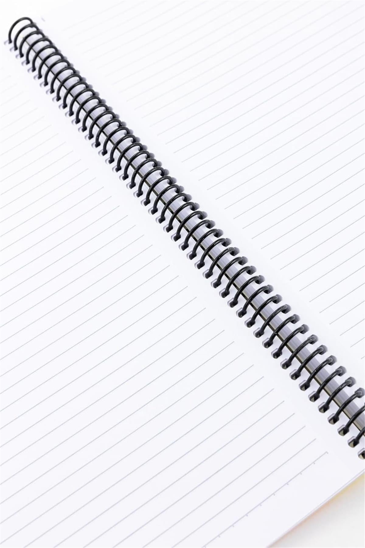 Meteksan Karina Neon Spiralli A4 Defter Çizgili 100 Yaprak Yeşil