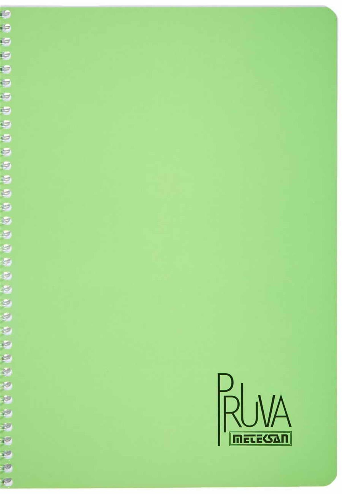 Meteksan Pruva Neon Mix Spiralli A4 Defter Çizgili 120 Yaprak