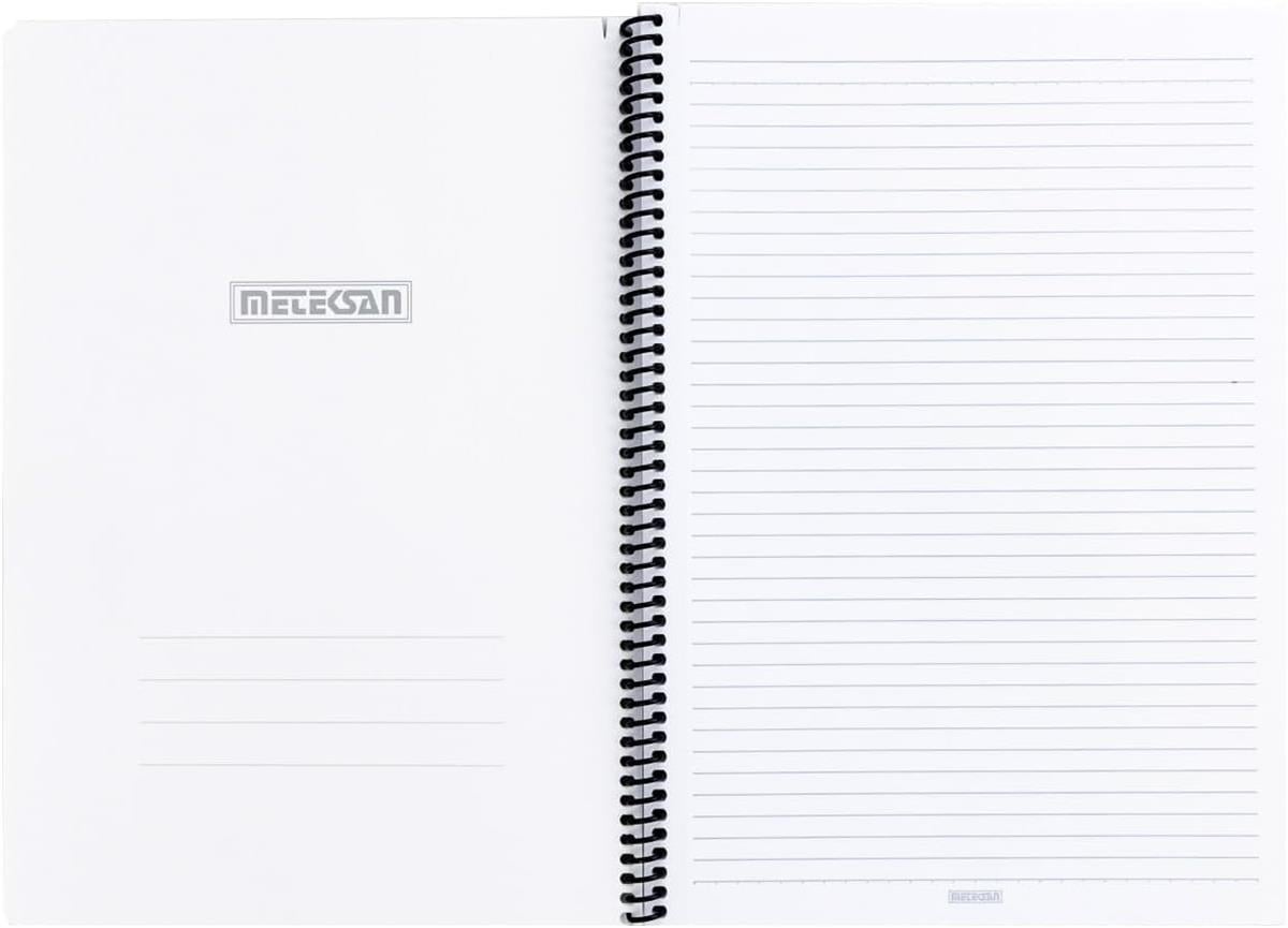Meteksan Pruva Ofis Spiralli A4 Defter Çizgili 120 Yaprak Kırmızı