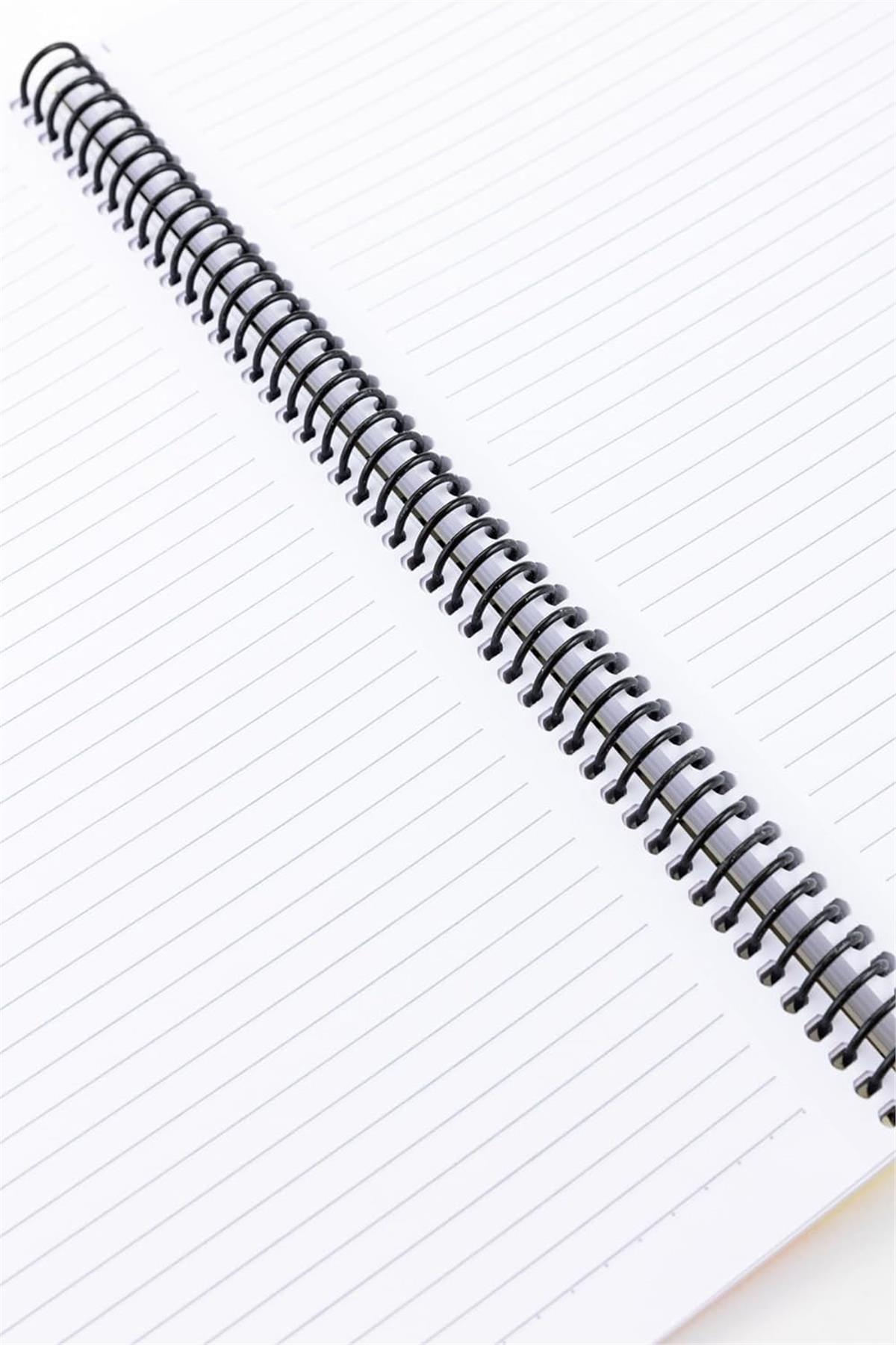 Meteksan Pruva Ofis Spiralli A4 Defter Çizgili 120 Yaprak Kırmızı