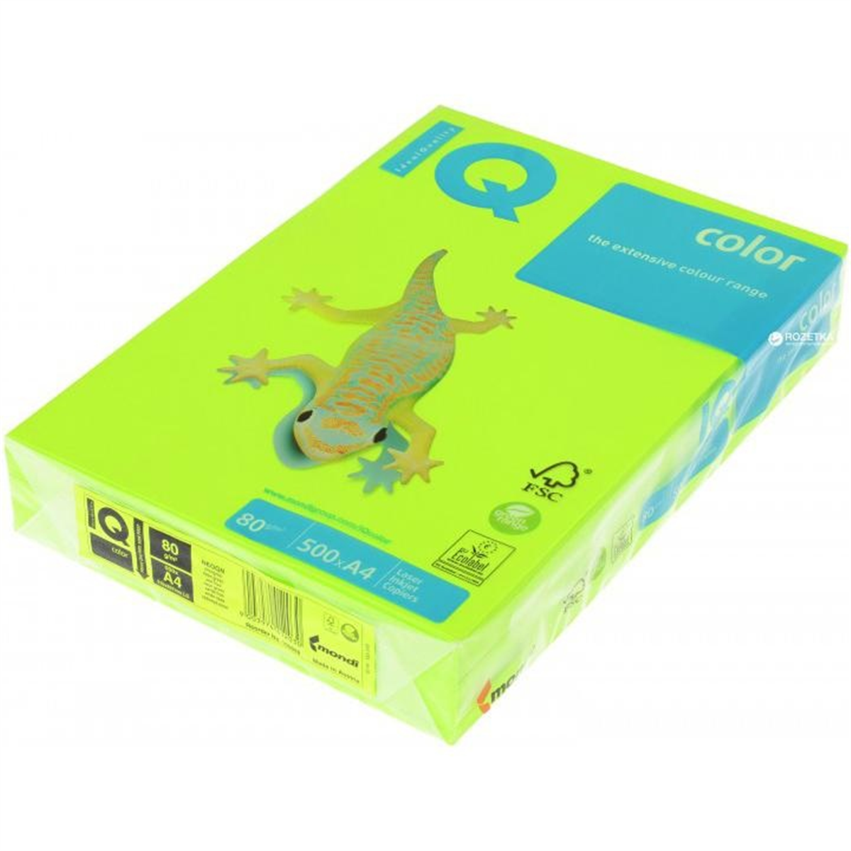 Mondi IQ Ne1351-neogn Color Renkli Fotokopi Kağıt A4 80 GR Fosforlu Yeşil 500Lü Paket